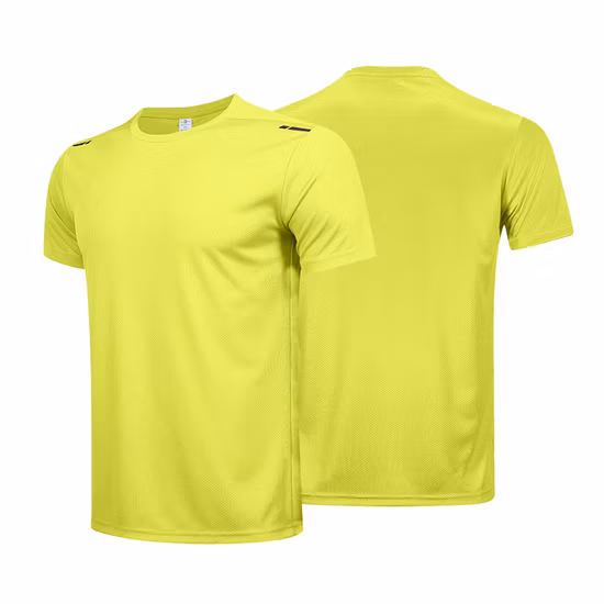 Custom Logo Multicolor 100% Polyester Gym Basic Shirts for Men