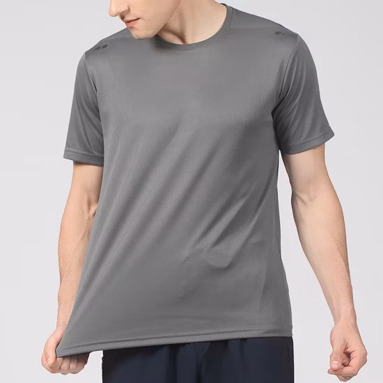 Custom Logo Multicolor 100% Polyester Gym Basic Shirts for Men