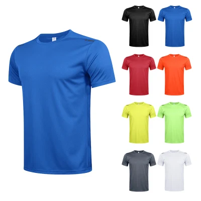 Herren-T-Shirt für Fitnessstudio, Workout, Muskel-Passform, atmungsaktiv, feuchtigkeitsableitend, für Lauftraining, Anti-Schweiß, Activewear, Fitness, Sport-Top